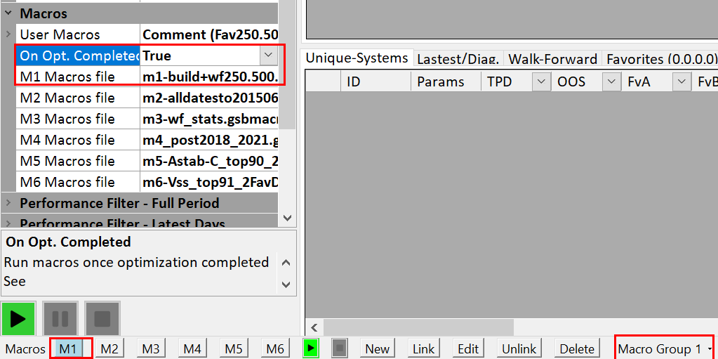 Opt Complete automation setting