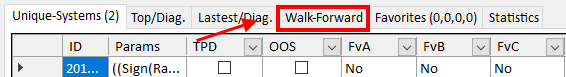 Macro workflow for walk-forward verification